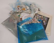 A large quantity of loose USA stamps