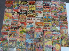 Sixty-two Charlton/ CDC comics including Mysteries Of Unexplored Worlds, My Little Margie, Wild