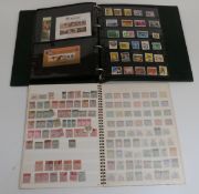 Two albums of GB stamps and two albums of mainly Canada and Australia stamps