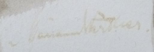 Attributed to Marianne Van Werther RBA, 'St Ivo, Rome' pen and ink Italian classical scene, with