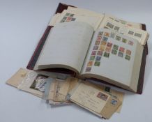Three albums of GB, Commonwealth and foreign stamps, all periods, and envelopes including some early