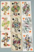 Three packs of Austrian patience playing cards comprising E.Knapper, Vienna with square corners,