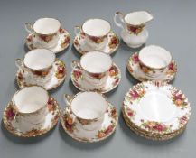 A collection of Royal Albert Old Country Roses tea ware