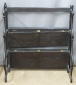 Collapsible/folding oak shelves, W100 x D40 x H110cm