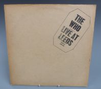 The Who - Live At Leeds (2406 001), black stamped cover with 12 inserts including unused posters,