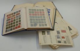 Three albums and a quantity of loose album pages of French stamps, all periods