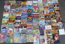 Ninety-five various comics including Simpsons, Rocketeer, The Silent Invasion, Funny Book, Star