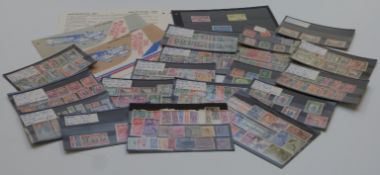 Commonwealth mint sets on stockcards, mainly mint George V and George VI sets