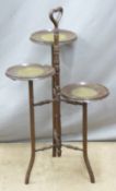 Three-tiered jardinière or cake stand, H86cm