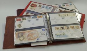 Three albums of GB first day covers