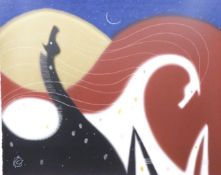 Govinder Nazran signed limited edition (12/95) silkscreen 'Passion', 73 x 84cm