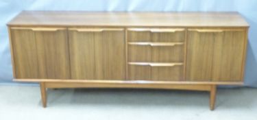 A mid century modern /retro G Plan style sideboard, W184 x D46 x H72cm