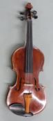 Gaetano Pareschi (Ferrara, 1900-1987) violin, labelled with name and 'Premiato con Diploma d'Onore