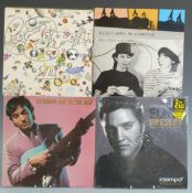 Approximately 170 albums including Abba, Led Zeppelin, Carpenters, Johnny Cash, Malcolm McLaren etc