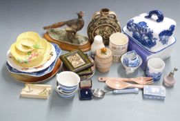 Spode Italian ceramics, Royal Doulton, Wedgwood Jasperware, Ironstone cheese dish, Carltonware salad