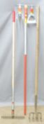Wolf garden rake with attachments, garden scraper, second rake and long-handled fork/hoe