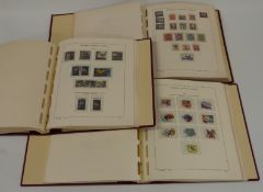 Three Schaubek albums Australia stamps mint and used, all periods