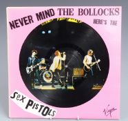 The Sex Pistols - Never Mind The Bollocks (VP 2086) picture disc, record and cover appear Ex