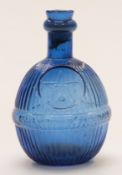 Harden's Star blue glass fire extinguisher hand grenade, 16.5cm tall