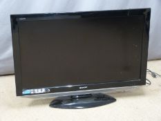 Sharp HD ready flatscreen television, W104 x H75cm