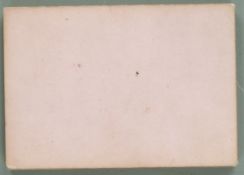 19th century part pack of fortune telling playing cards, each with caption below and pink backs