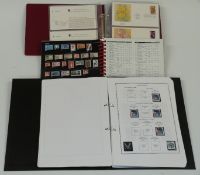 A large well filled stockbook of USA stamps and one other stockbook, two albums and an album of