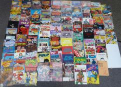 Ninety-seven various comics including Gate Crasher, Sky Gal, Dick Tracy, Rust, Freeman, Weird