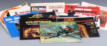 James Bond - 12 albums including Goldfinger, Thunderball, Casino Royale, Dr No, You Only Live