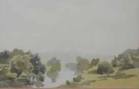 After Philip Wilson Steer OM (1860-1942, Ecole des Beaux Arts) print 'Misty morning on the Severn