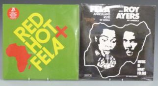 Feta Kuti and Roy Ayers - Music of Many Colours (CELL6125) and Red Hat & Fela (KFR1131 - 1), both