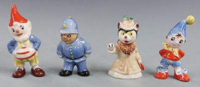 Wade Noddy, Big Ears, PC Plod and Miss Fluffy Cat