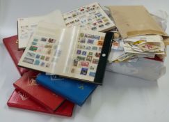 A large quantity of loose stamps and sundry albums and stockbooks of all-world stamps