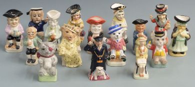 Sixteen small Kevin Francis Toby jugs