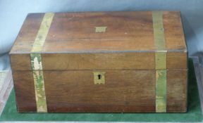 A mahogany writing slope