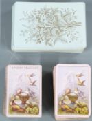 Two packs of Bernhard Dondorf patience playing cards with non standard geographical aces and
