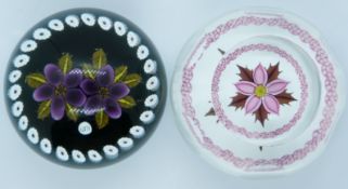 Two Caithness glass limited edition lampwork glass paperweights designed by William Manson,