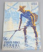 The Straits Times Annual for 1939 with articles on The Malay Soldier, Perak Pageant, Batu Caves,