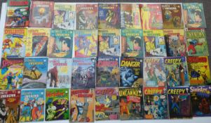 Two-hundred-and-fifty-eight Approved Comic comics including Uncanny Tales, Sinister Tales, Creepy