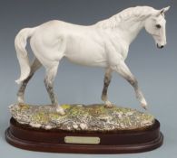 Royal Doulton limited edition figure of Desert Orchid DA134 with plinth and certificate, in box,