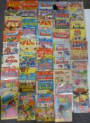 Forty-two Archie comics including Bats, Little Archie, Laugh, Captain Hero, Adventures of Fly,