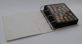 Great Britain stamps 1952-1992, mint and used in a ring binder