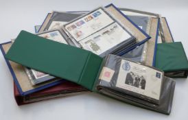 Seven albums of GB first day covers, mini sheets, booklets etc