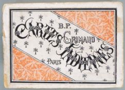 B.P. Grimaud, Paris, pack of 'Cartes Indiennes' playing cards,conceived for Orient Express