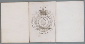 Hall & Son pack of playing cards, with George III duty ace, single ended court cards and plain