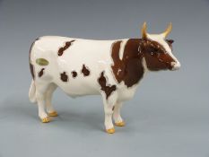 Beswick Ayrshire bull 'Champion Whitehall Mandate', H15cm