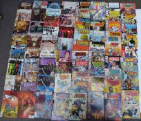 Seventy-two Vertigo and Valiant comics including Lucifer, Beware The Creeper, The Last Man, Human