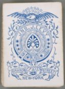 Jno. J Levy pack of American playing cards, the ace of spades with makers name and address 177&179