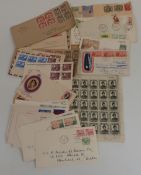 North Borneo and Brunei first day covers and blocks of stamps and sundry Canadian and foreign