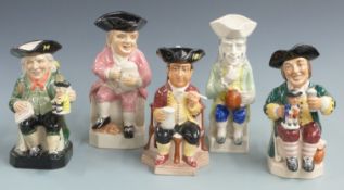 Five Kevin Francis limited edition Toby jugs, Lord Howe, The Thin Man, Viv Schuler, Ralph Wood and
