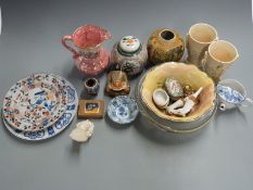 Ceramics and glass to include a Royal Doulton seriesware bowl, Maling lustre jug, Chinese and